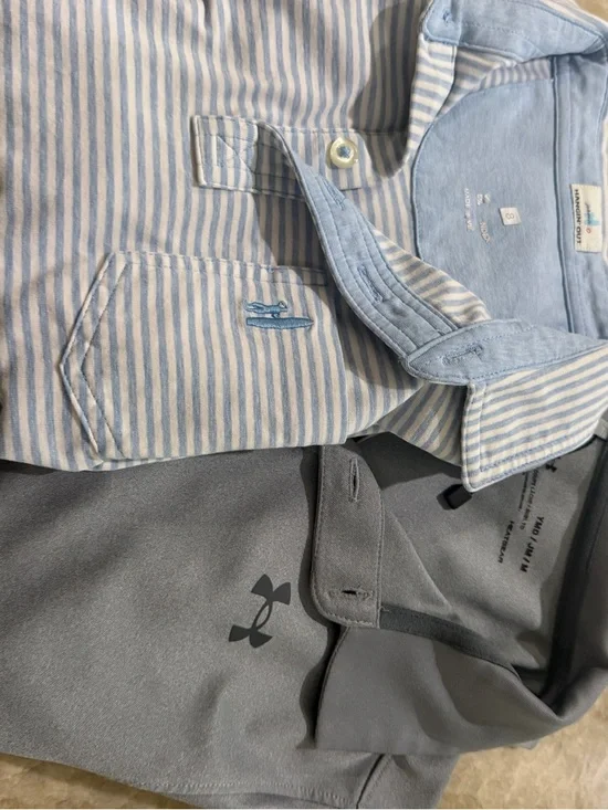 Light Blue & White Striped Button-Down Shirt - Picture 1 of 1